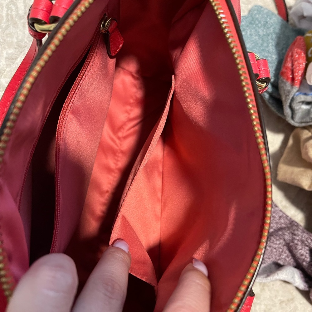 Poppy red Coach bag